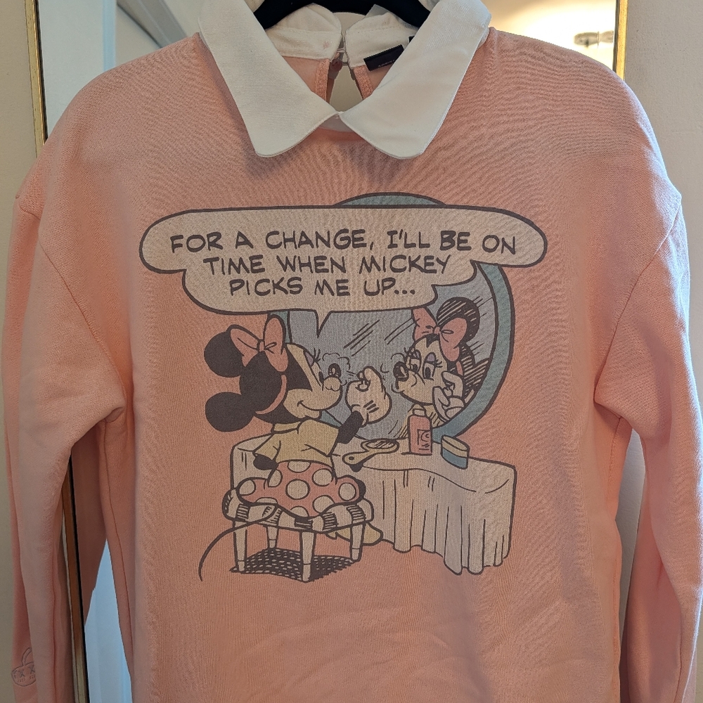 Disney Minnie Mouse Peach Sweatshirt